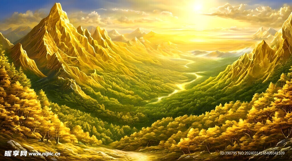 原始森林里的金山