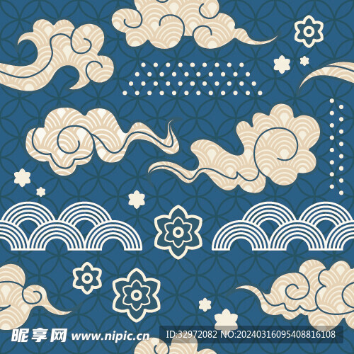 祥云无缝背景