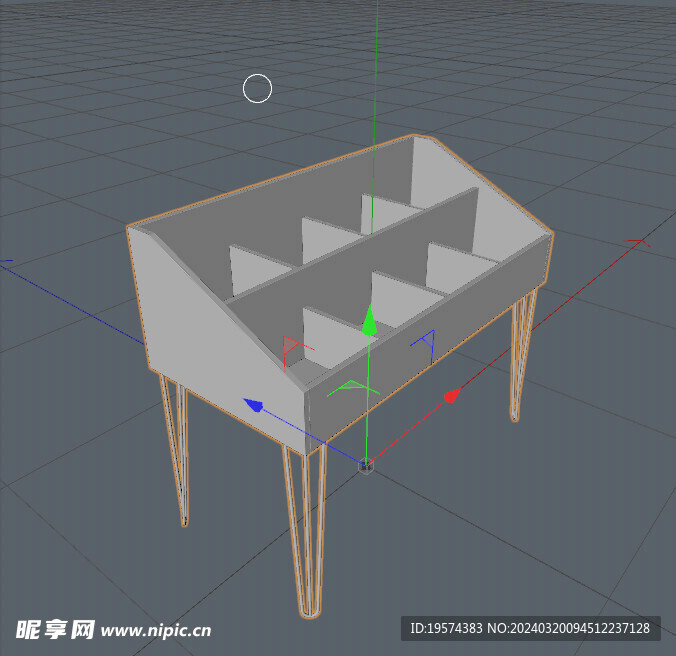 C4D模型 电视柜 