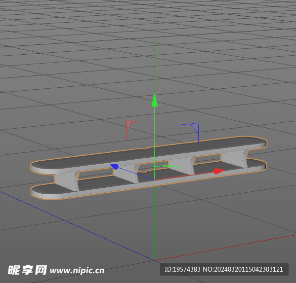 C4D模型 电视柜  
