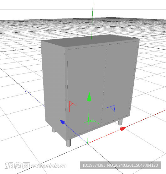 C4D模型 电视柜 
