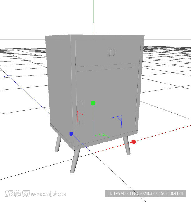 C4D模型 电视柜 