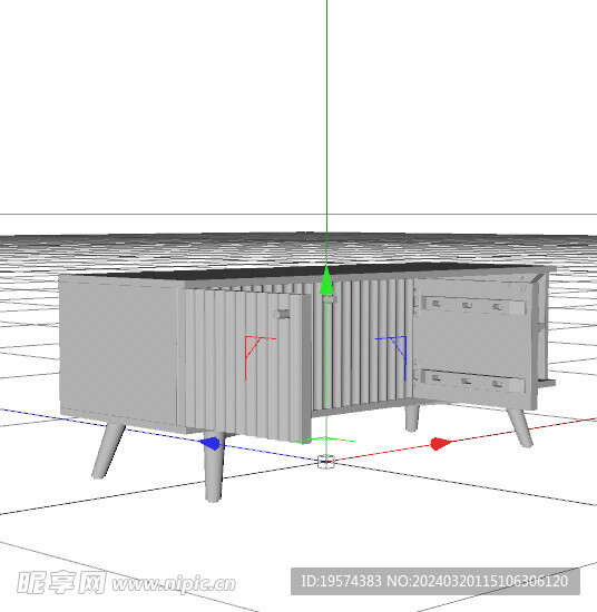 C4D模型 电视柜 
