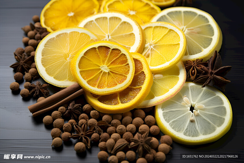 柠檬和香料