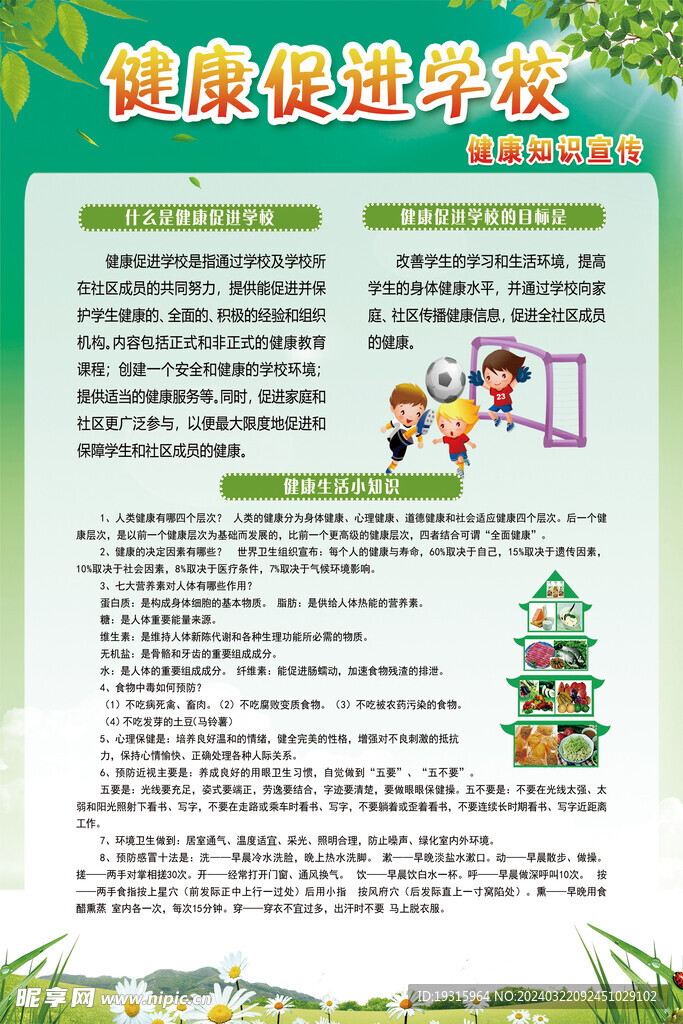 健康促进展板