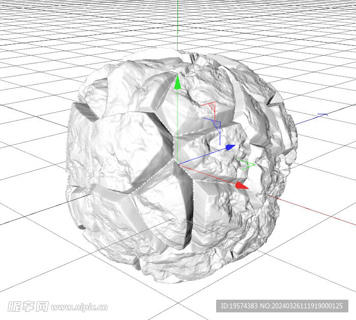 C4D模型 岩石 