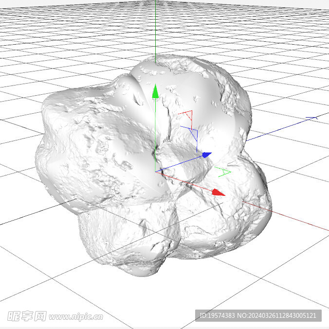 C4D模型 岩石 