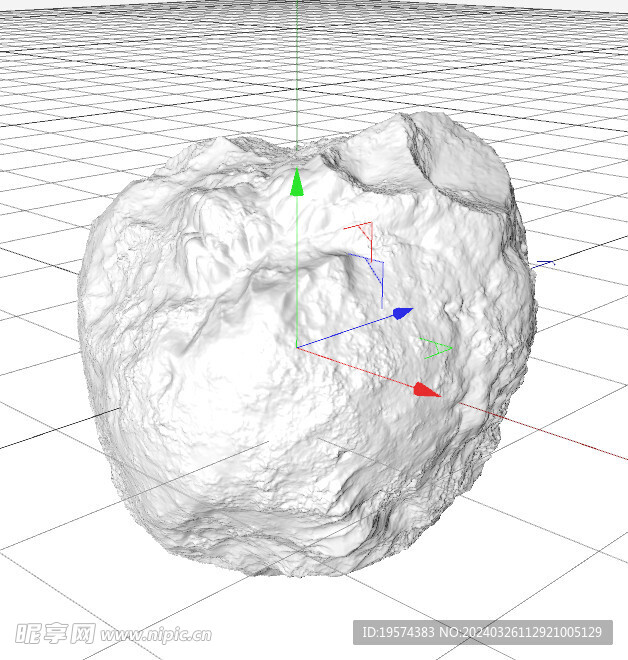 C4D模型 岩石 