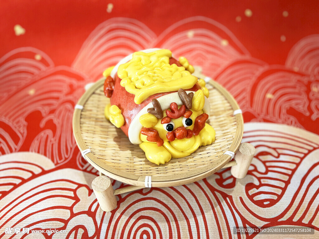 招财进宝花馒头