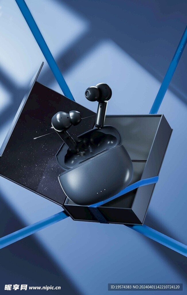 C4D模型 耳机