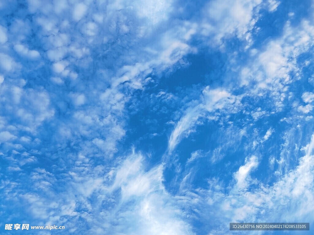 蓝天白云云朵