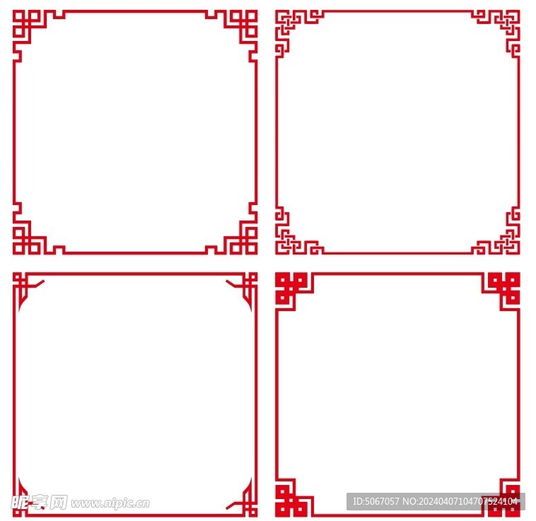 矢量中式古典边框