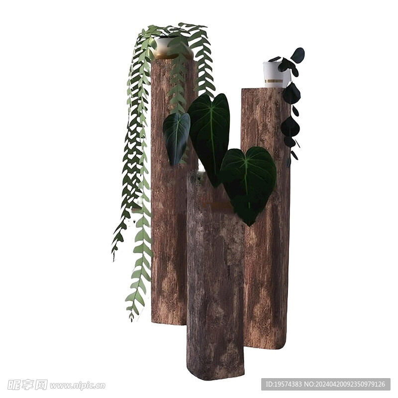 C4D模型 树桩