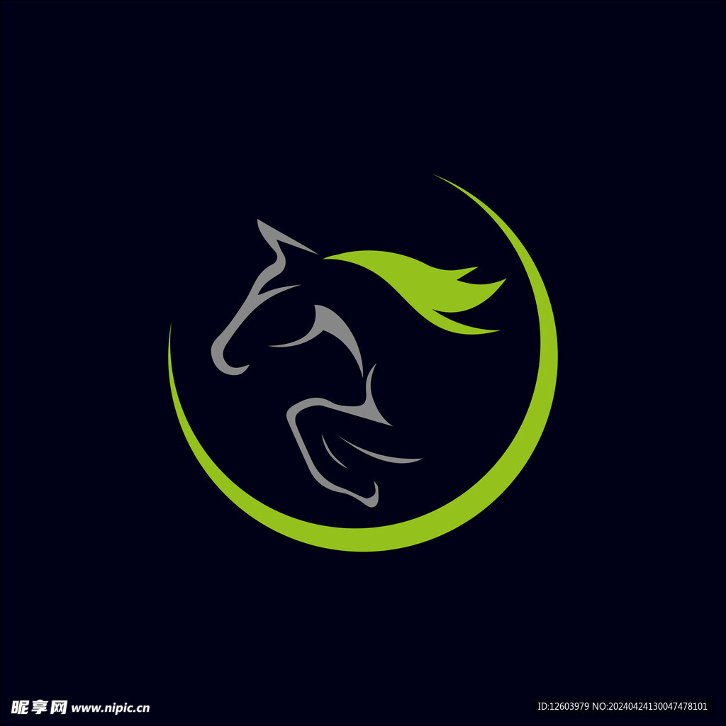 创意马图形logo