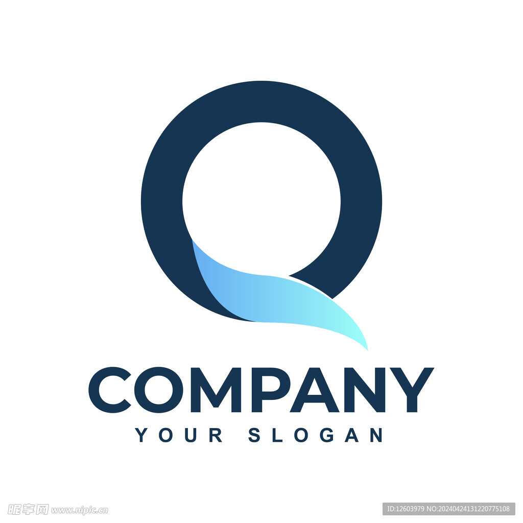 创意Q图形logo