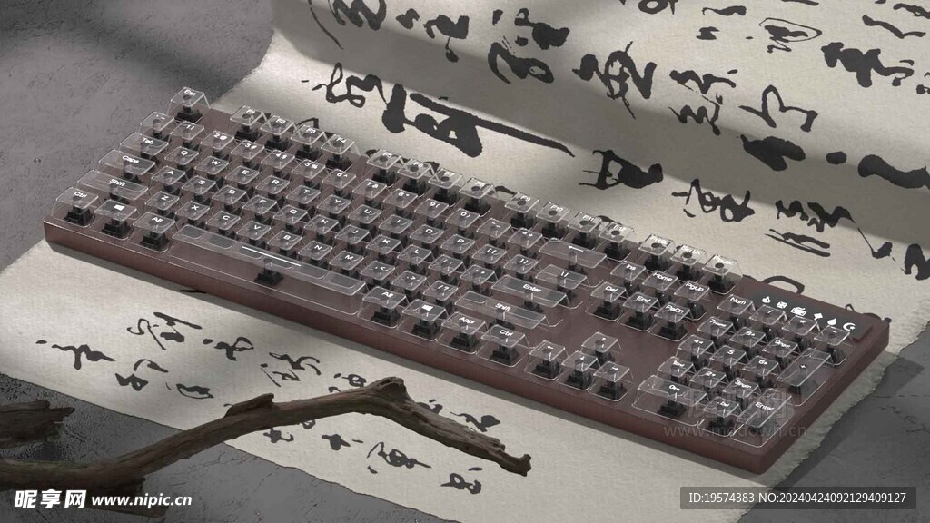 C4D模型 键盘