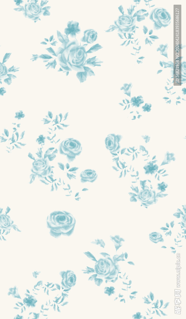 蓝色小小手捧花