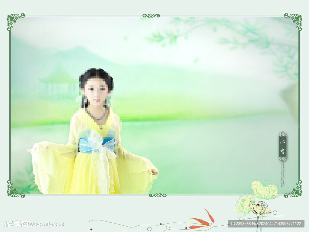 儿童艺术照模板