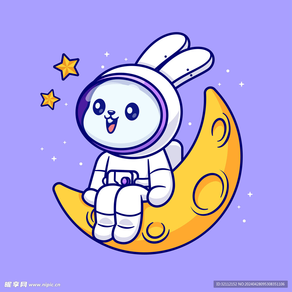 矢量卡通兔子