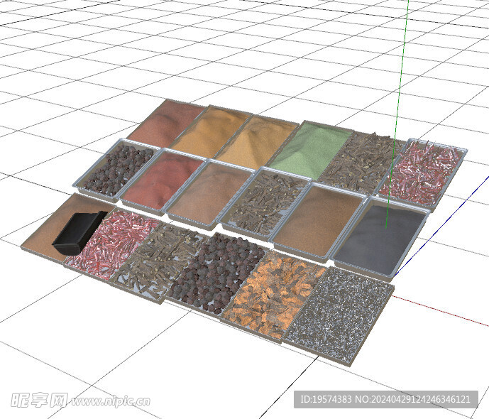 C4D模型 货架