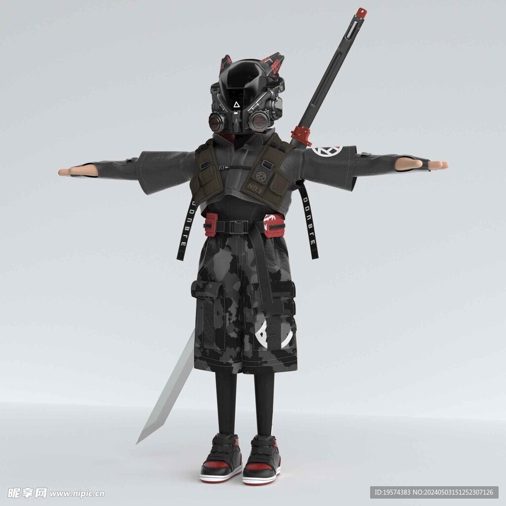 C4D模型 盔甲