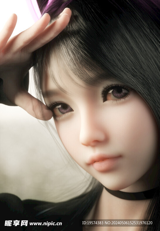 C4D模型 女孩