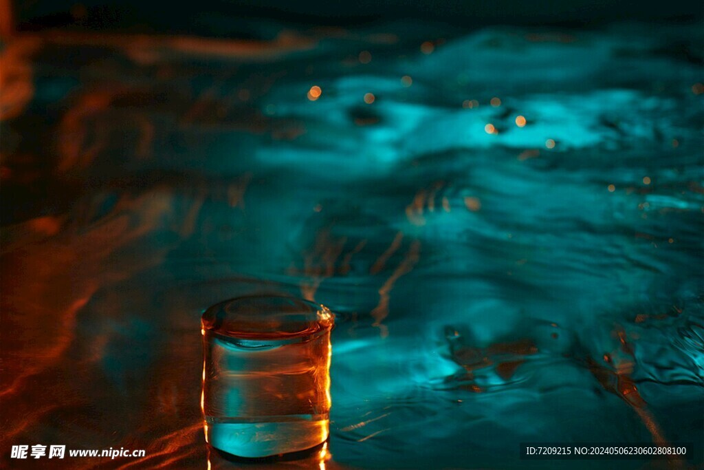 蓝金色背景底纹线条图片