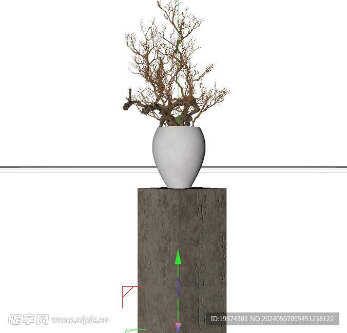 C4D模型 花瓶