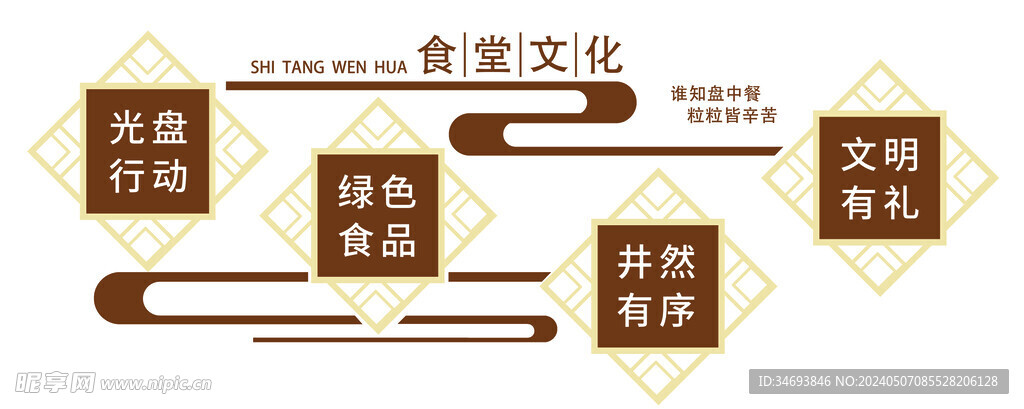 公司食堂文化墙素材