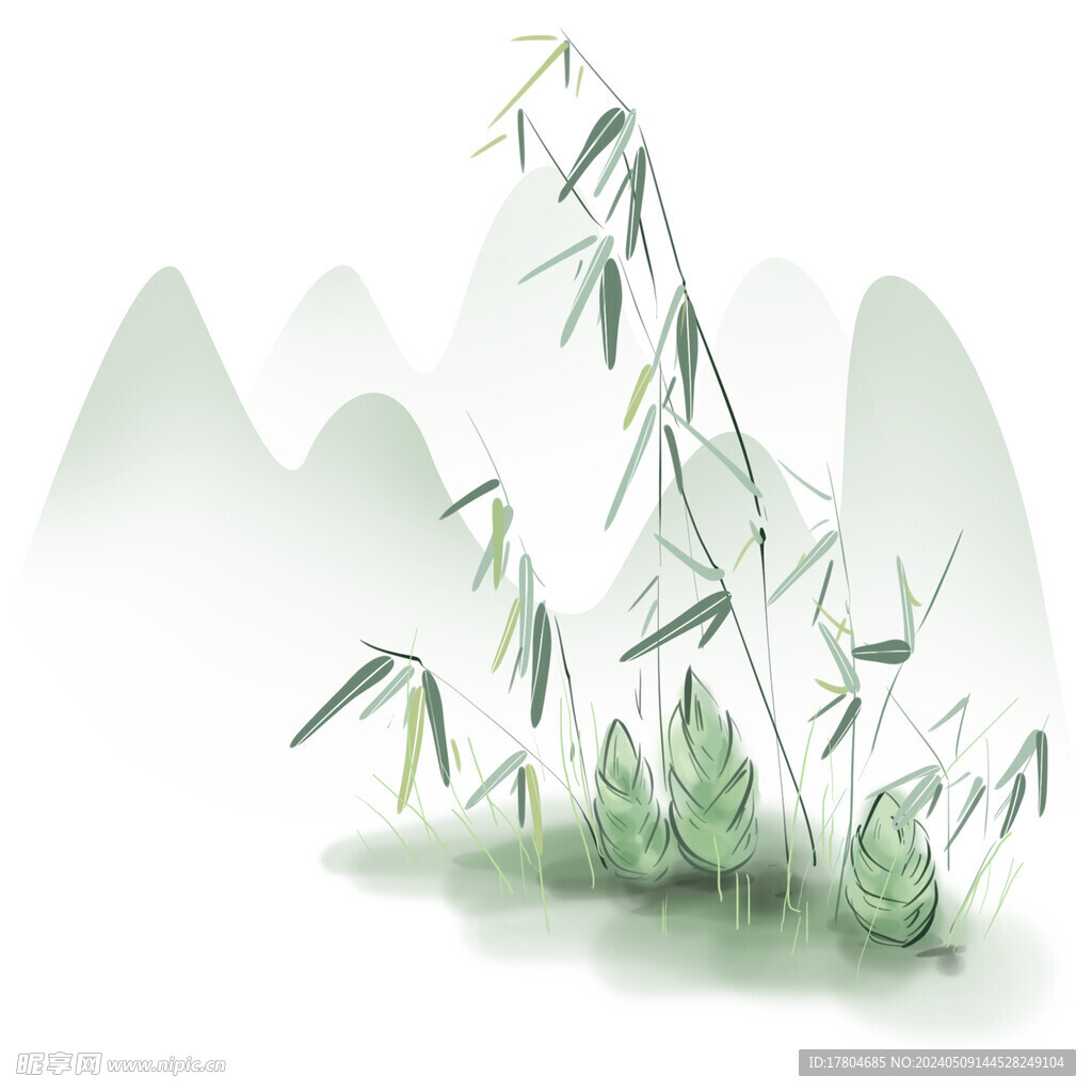 竹子竹笋素材