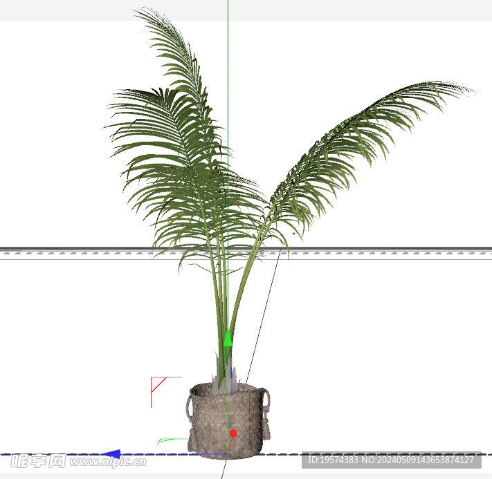 C4D模型 绿色植物