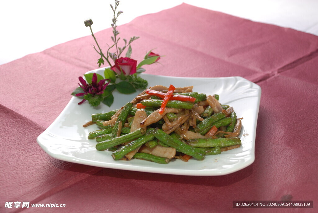 豆角炒肉丝