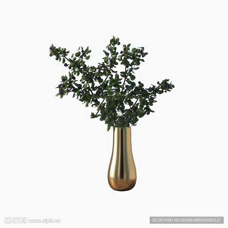 C4D模型 插花