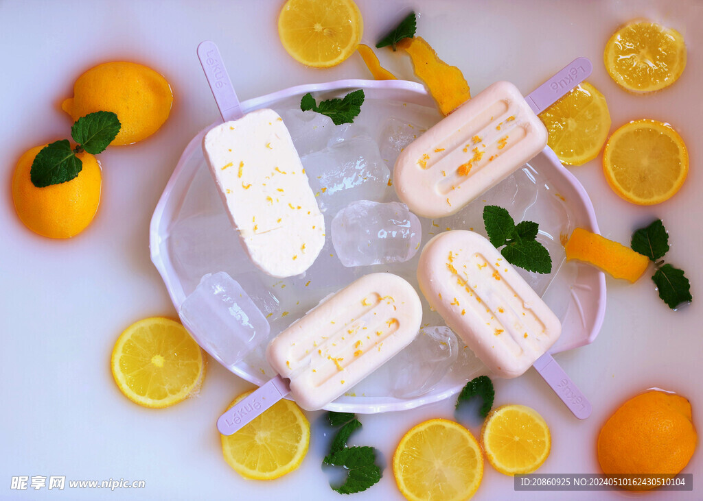 夏日橙子味雪糕