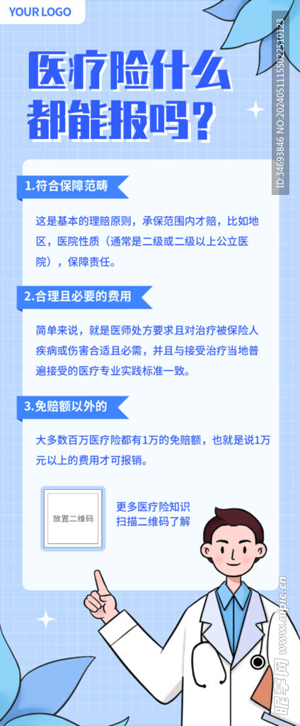医疗保险科普内容长图