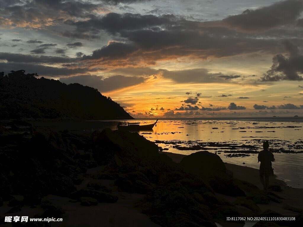 丽贝岛黄昏海景
