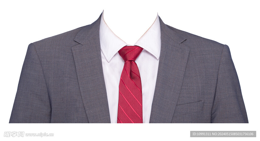 男证件照西装衣服素材