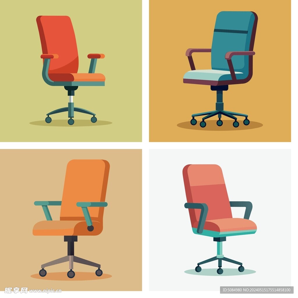 办公椅矢量图组图