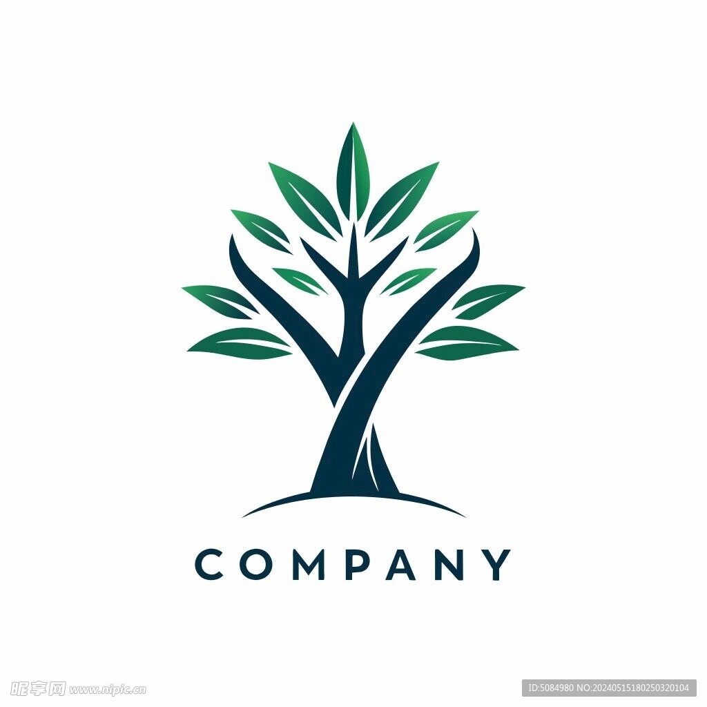 以柚木为创意的简洁logo