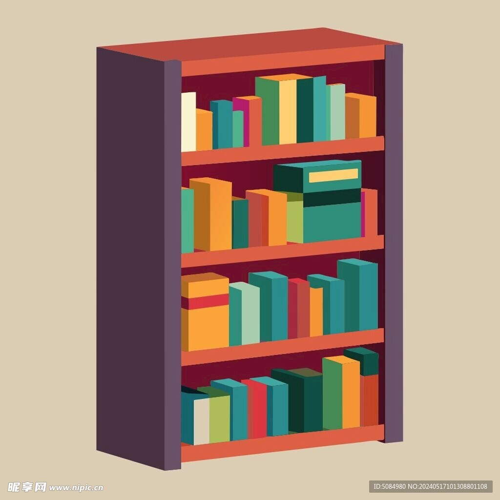 书架矢量图