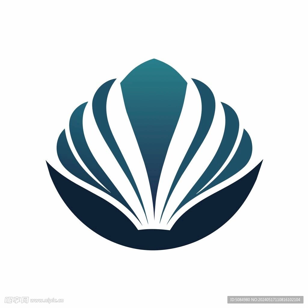 以扇贝为创意的简洁logo