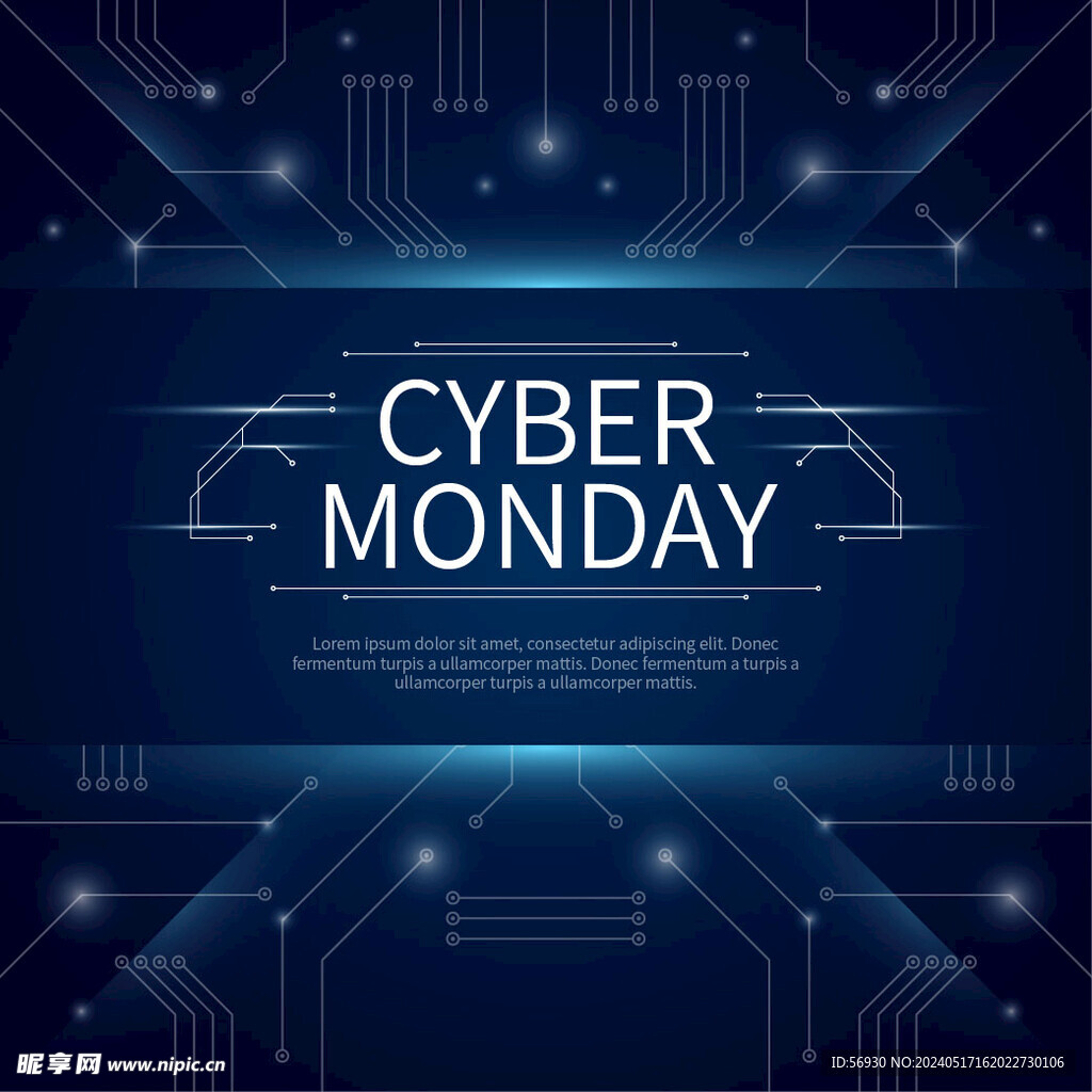 蓝色科技线条背景图