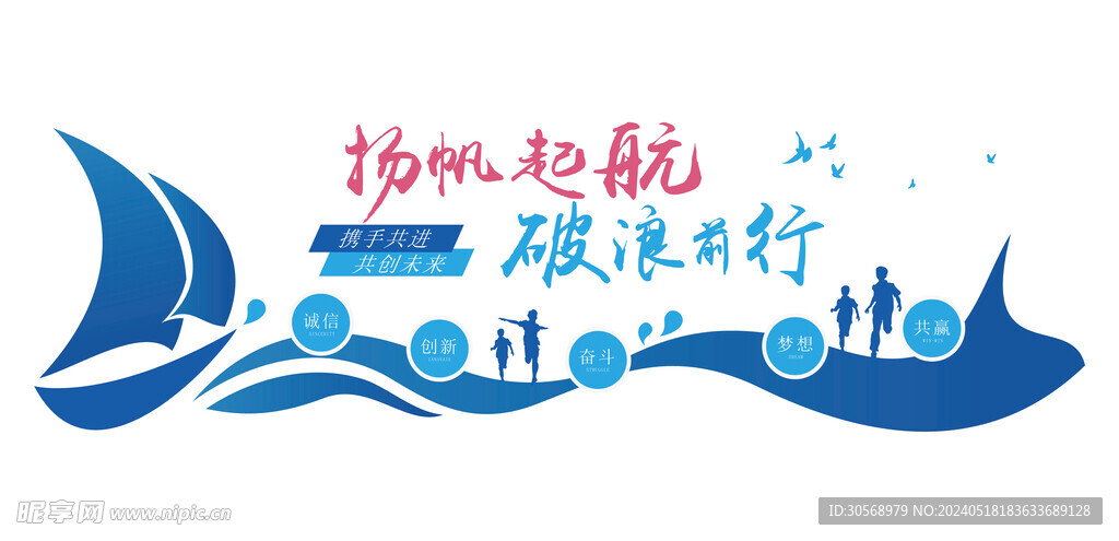 企业励志标语企业文化墙