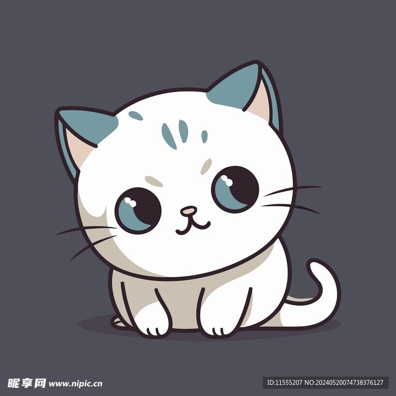 有趣小猫卡通儿童插画