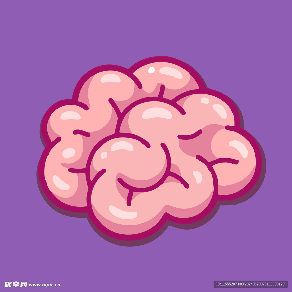 有趣大肠卡通儿童插画