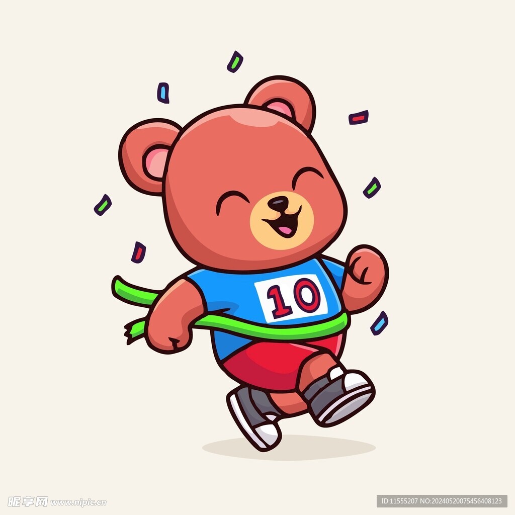 可爱小熊矢量卡通插画