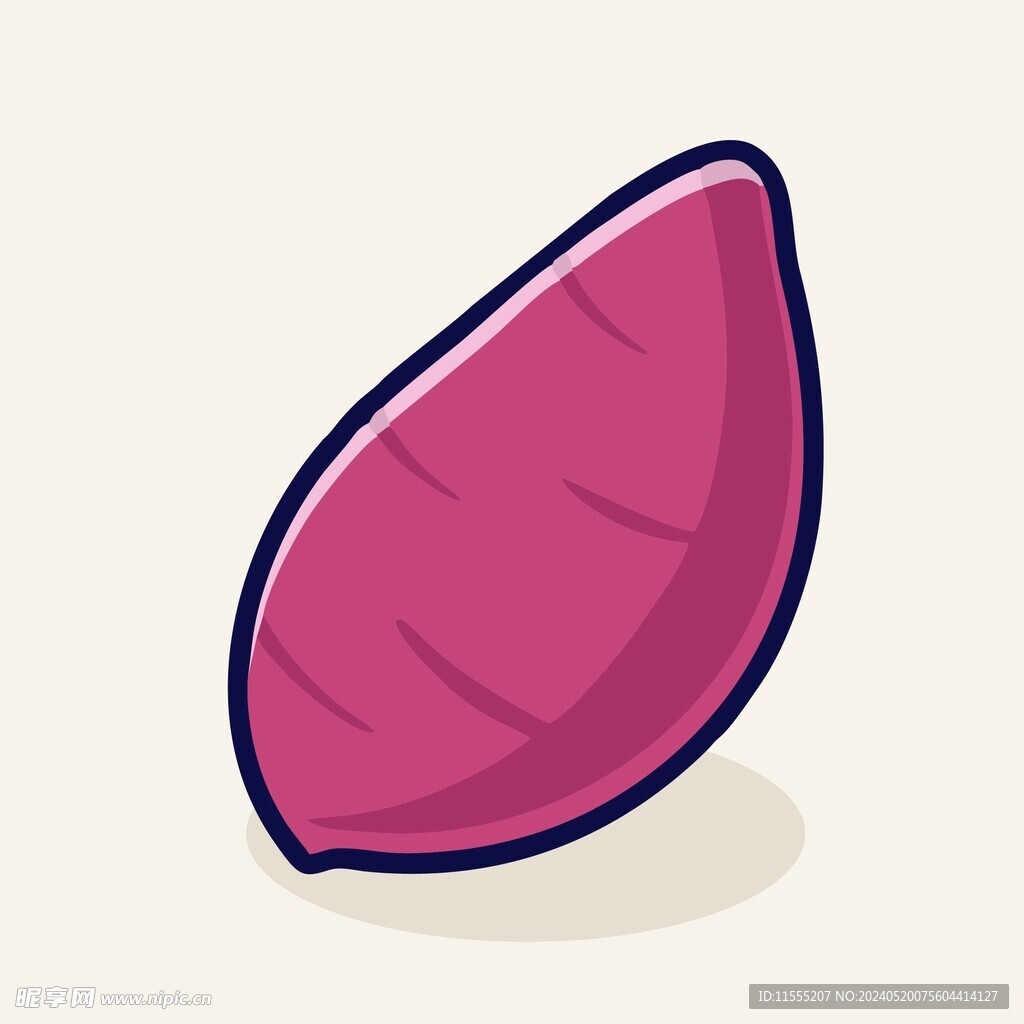 可爱红薯矢量卡通插画