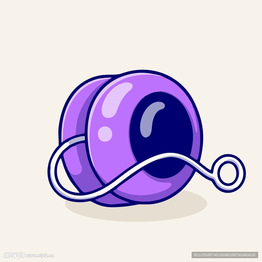 可爱拉力球矢量卡通插画