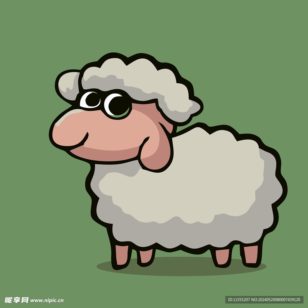 可爱柯尔鸭矢量卡通画儿童插画