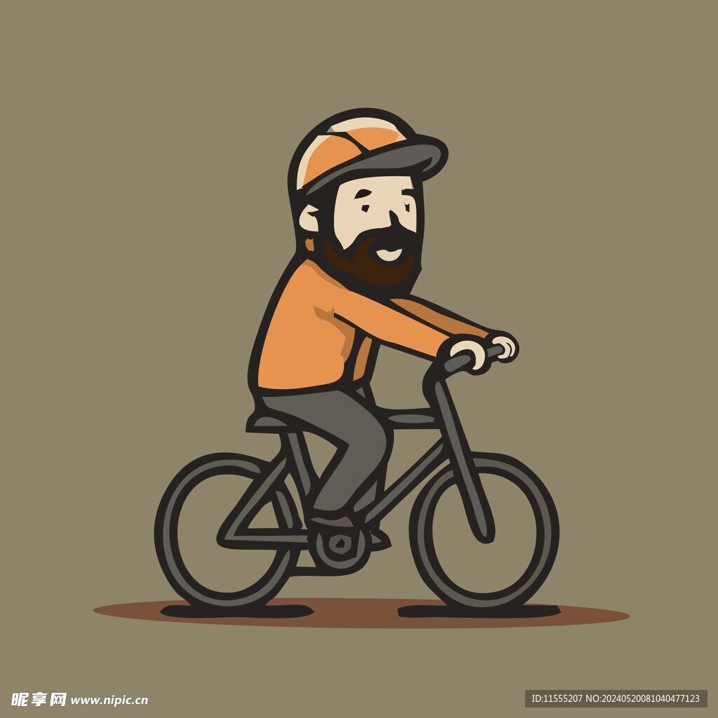 骑车运动员公路车矢量